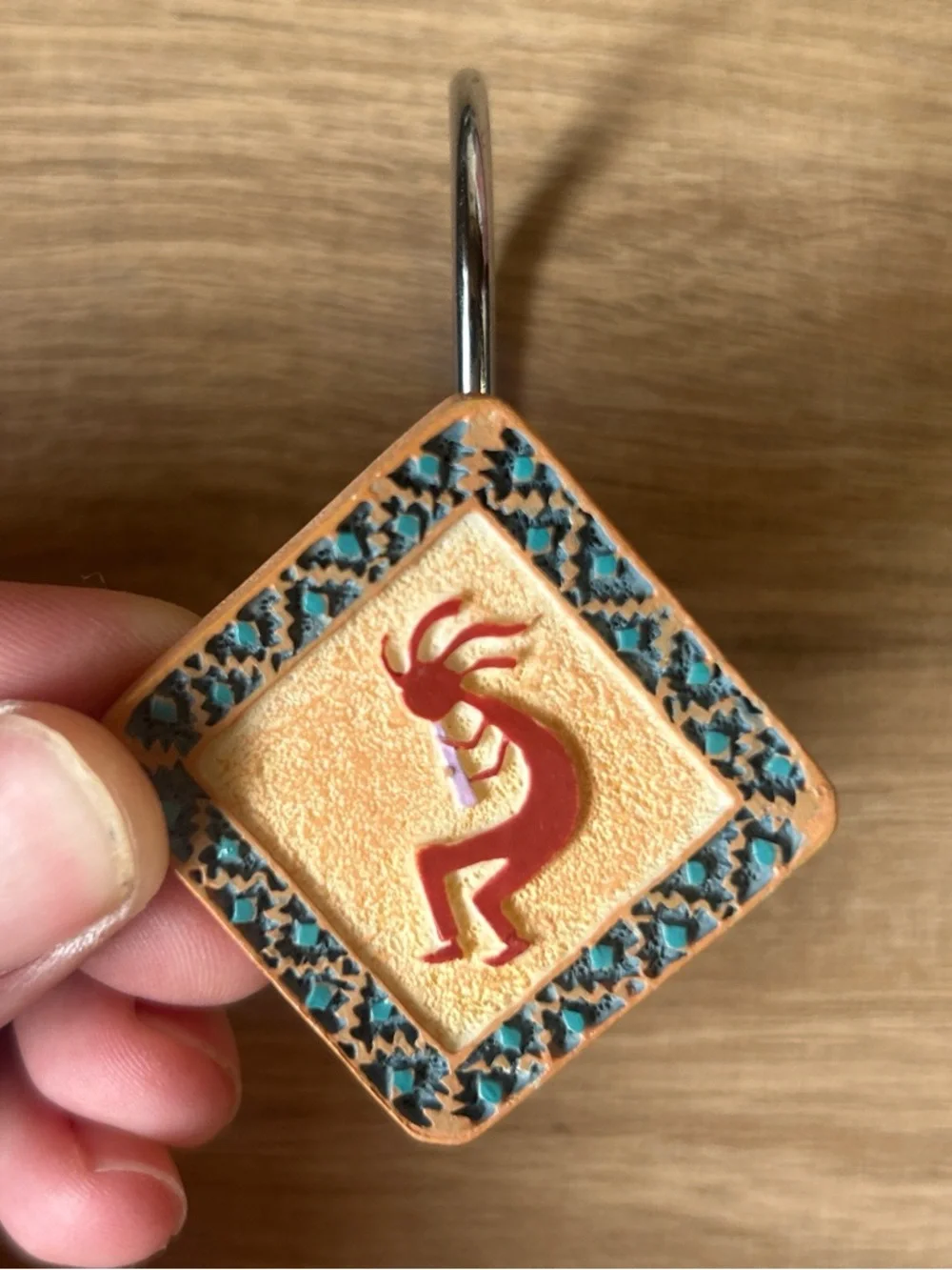 Kokopelli‎ Print Shower Curtain with Matching Holders